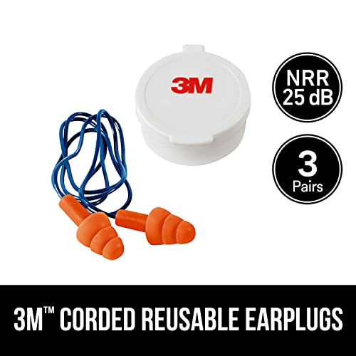 3M - - Tapón auditivo reutilizable con cable en T